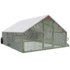 Alumi - Coop Classic - 10x12 Lightweight, Aluminum, Chicken Coop Tractor for Chickens - Homeplace Market LLC