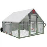 Alumi - Coop Classic - 5x6 Lightweight, Aluminum, Chicken Coop Tractor for Chickens - Homeplace Market LLC