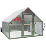 Alumi - Coop Classic - 5x6 Lightweight, Aluminum, Chicken Coop Tractor for Chickens - Homeplace Market LLC