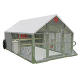 Alumi - Coop Classic - 6x10 Lightweight, Aluminum, Chicken Coop Tractor for Chickens - Homeplace Market LLC