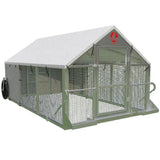 Alumi - Coop Classic - 6x10 Lightweight, Aluminum, Chicken Coop Tractor for Chickens - Homeplace Market LLC