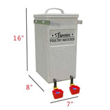 Alumi - Coop - Superior Poultry Waterer / 3 Gallon - Automatic Chicken Waterer, USA - Homeplace Market LLC