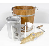 Country Freezer - 4 qt. Ice Cream Maker - Classic Wooden Tub - Hand Crank - Homeplace Market LLC
