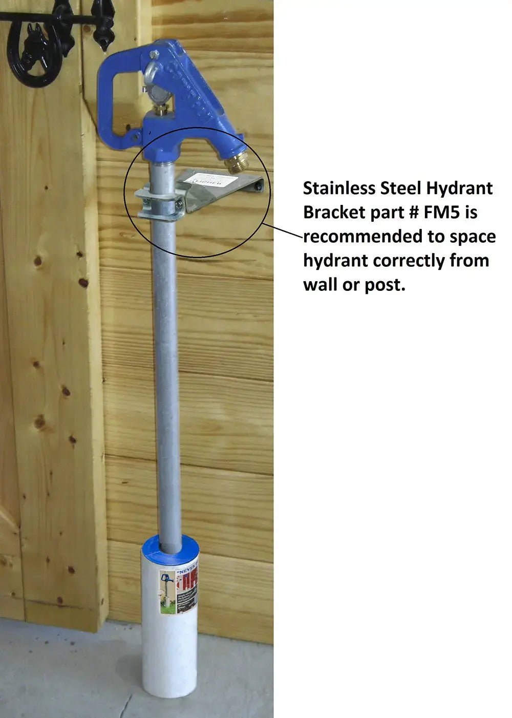 Frost - Proof Yard Hydrant, Wall Mount Bracket - Stainless Steel - Made in USA - Homeplace Market LLC