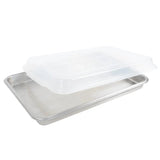 Heritage - Chickadee - 10x15 - Deep Bakeware Pan - Stainless Steel - BPA Free Plastic Lid - USA Made - Homeplace Market LLC