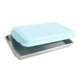 Heritage - Chickadee - 10x15 - Deep Bakeware Pan - Stainless Steel - BPA Free Plastic Lid - USA Made - Homeplace Market LLC