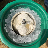 Immergood - 6 Quart Electric Ice Cream Maker - Stainless Steel - Leakproof Tub - Triple action dasher - Homeplace Market LLC