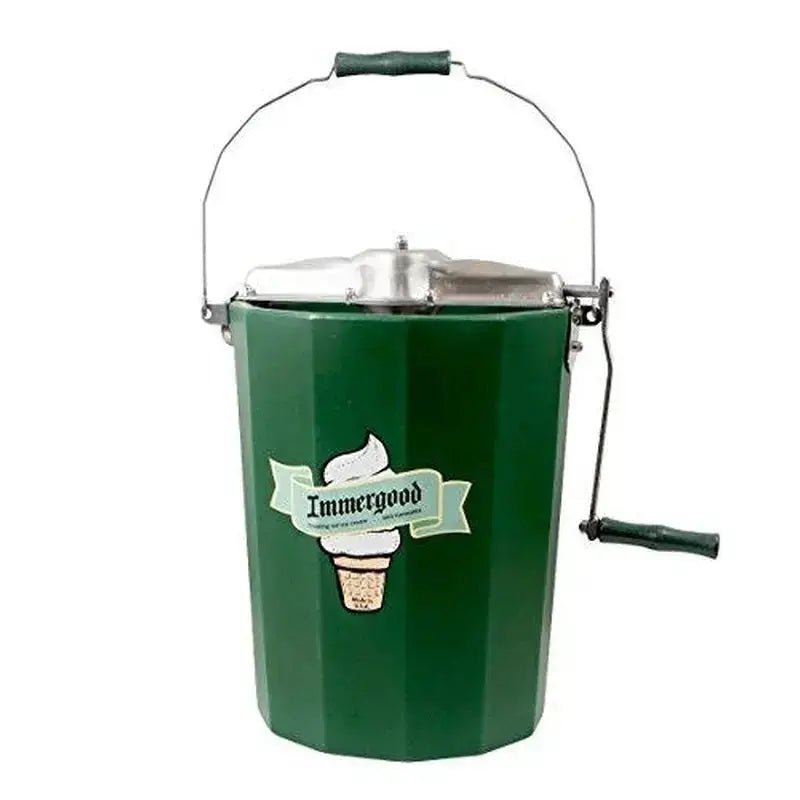 Immergood - PREMIUM 6 qt. - Stainless Steel Ice Cream Maker - Hand Crank - Homeplace Market LLC