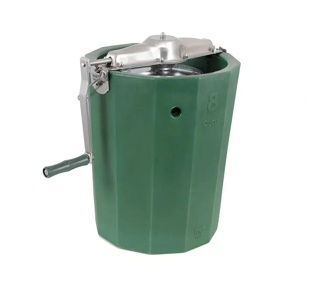 Immergood - PREMIUM 8 qt. - Ice Cream Maker - Stainless Steel - Hand Crank - Homeplace Market LLC