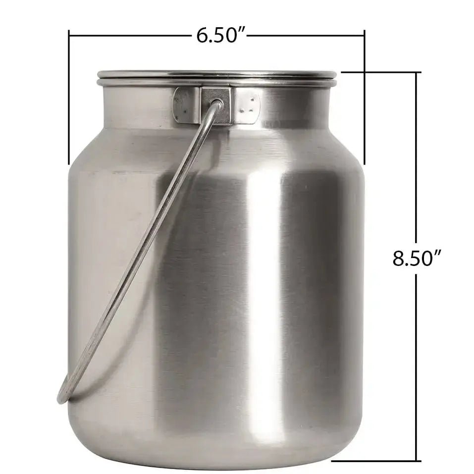 Lindy's - Milk Pail w/ Lid - Stainless Steel - 1 or 2 Gallon - Homeplace Market LLC