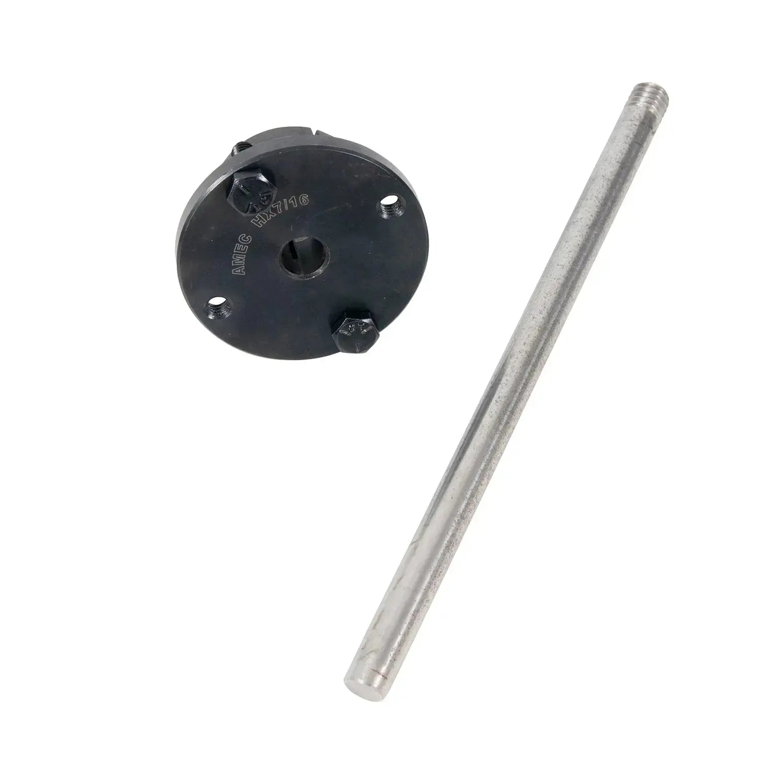 Pulley Adapter - SS Shaft for 4 - 6 - 8 qt. Country. 7/16" Thread x 7 1/2" L - Thread/Smooth - Bushing Set - Homeplace Market LLC